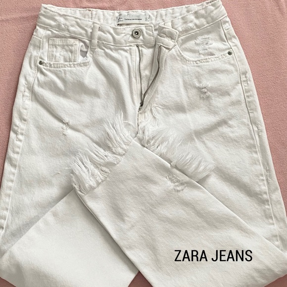 ZARA Jeans Trafaluc Denim Wear Ankle Cropped Size 4 - Picture 5 of 14